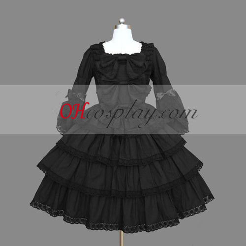 Musta Gothic Lolita pukea