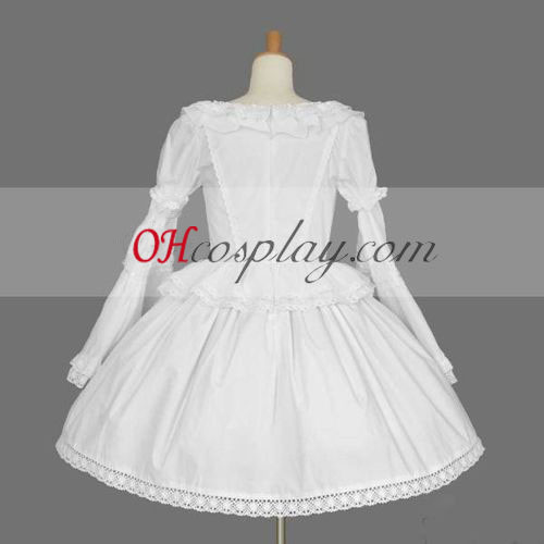 Weiß Gothic Lolita Kleid