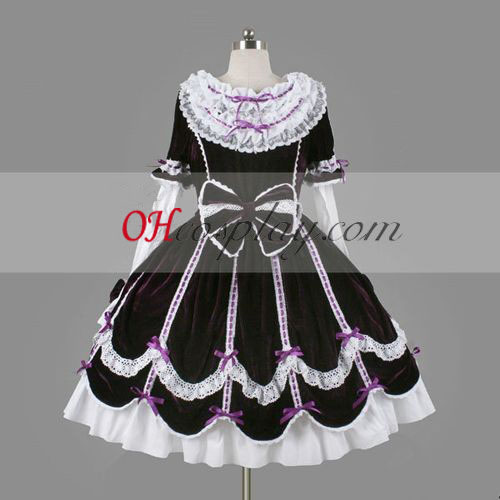 Purple Gothic Lolita Dress Halloween Cosplay