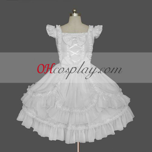 White Gothic Lolita Dress