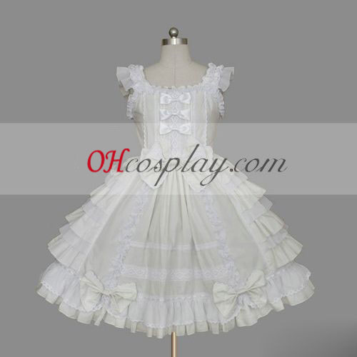 Blanco Gothic Lolita vestido