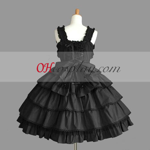 Musta Gothic Lolita pukea