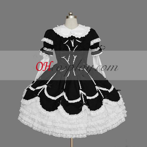 Black-White Gothic Lolita Dress Gowns Online