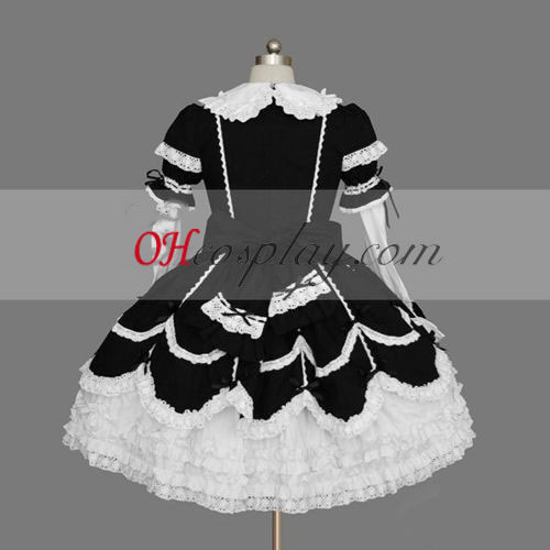 Black-White Gothic Lolita Dress Gowns Online