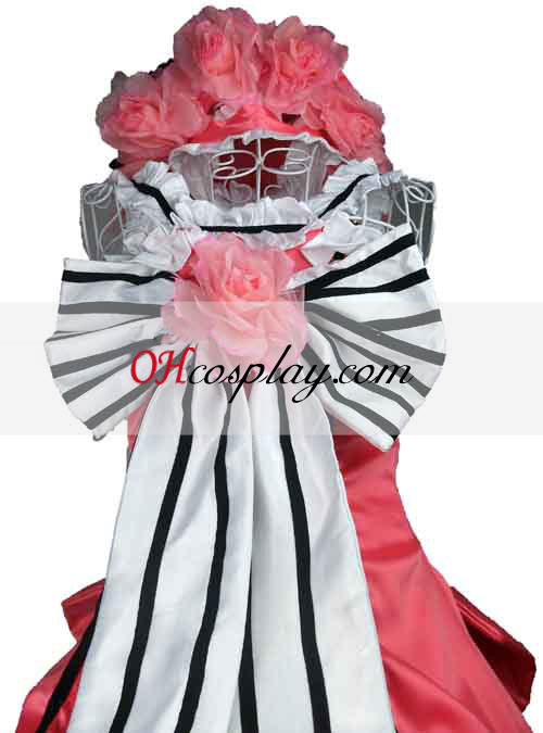 Bombaž roza Sleevless gotske Lolita obleko