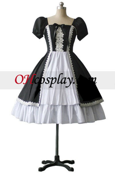 Gothic Lolita duas camadas vestido