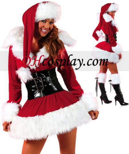 Christmas Short Red Sex Skirt Cosplay Costume