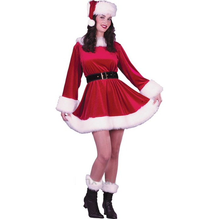 Tijdens Kerstmis Rode jurk Cosplay Costume
