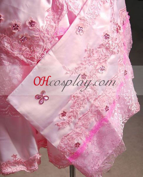 Od Yamahe Metallic Miku roza Kimono Cosplay Costume-Advanced po meri