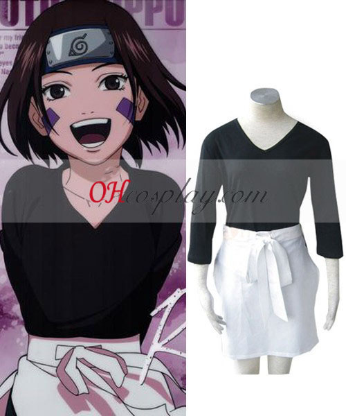 Naruto Shippuuden Rin Young Girl Cosplay Kostym