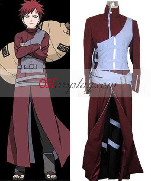 Naruto Shippuden Gaara Kazekage Azul Armour cosplay