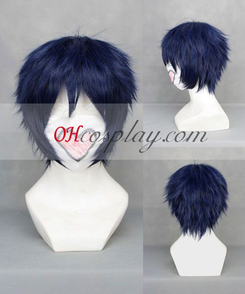 Ao no Exorcist Okumura Rin Dark Blue Cosplay Wig