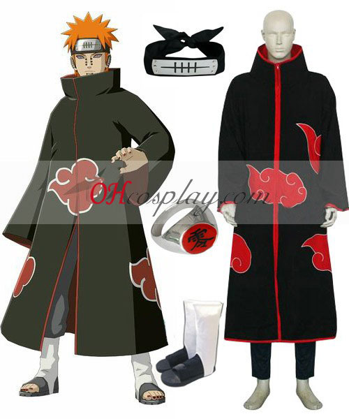 Naruto Akatsuki Pain (Pein) Deluxe Cosplay Costume Set