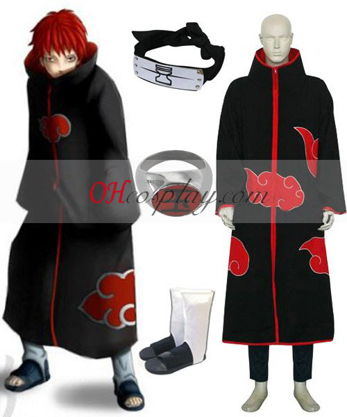 Naruto Akatsuki Sasori Deluxe Cosplay Costume Set