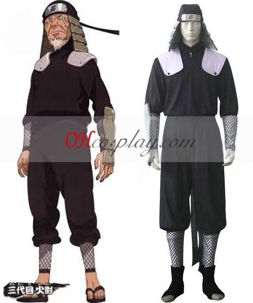 Naruto 3 Hokage Hiruzen Sarutobi kamp Cosplay kostyme