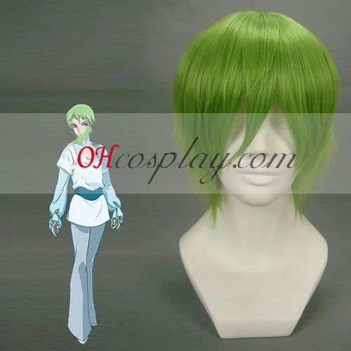 Gundam00 Ribbons Almark Cosplay parrucca Verde