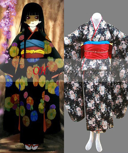 Hell Girl Enma ai Kimono Cosplay kroj