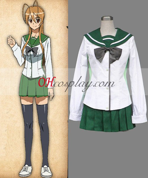 High School of the Dead Miyamoto Rei School Uniform Cosplay Costume [HC12837]