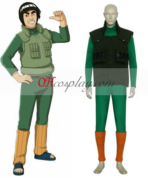 Naruto Maito Gai kamp Cosplay kostyme