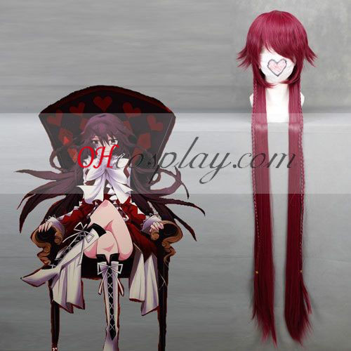 Pandora Hearts B-lapin Alice Vin Rouge Costume Carnaval Cosplay perruque