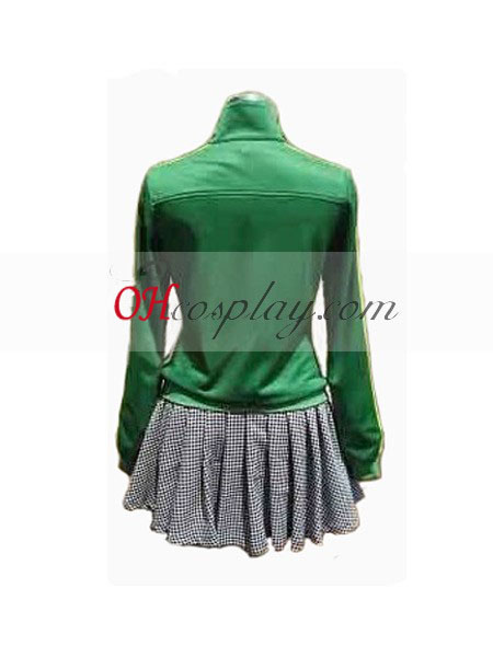 Persona 4 Chie Green Cosplay Costume
