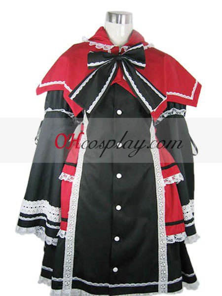 Rozen Maiden Lolita svart Cosplay kostyme