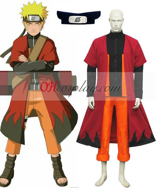 Naruto Shippuuden Uzumaki Naruto Sage Cosplay костюм