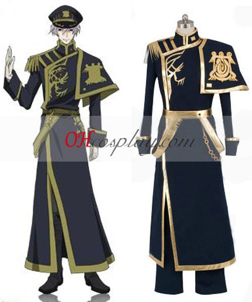 07-GHOST Ayanami Império Barsburg uniforme Traje Cosplay [HC13050]