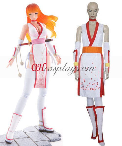 Død eller levende Kasumis avslutning (hvit) Cosplay kostyme