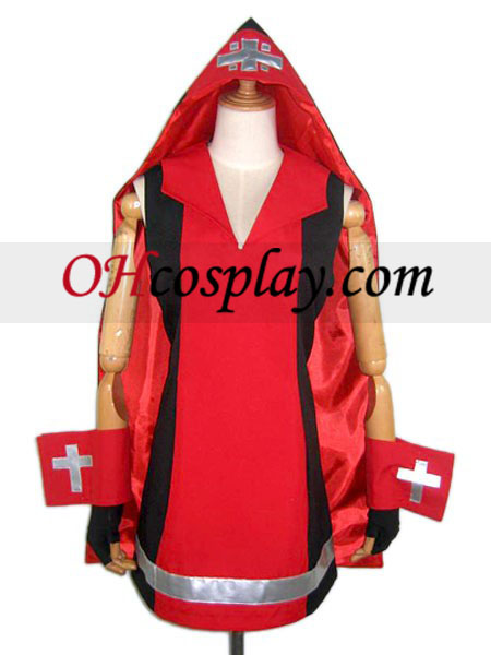 Guilty Gear Brígida Cosplay Traje Vermelho