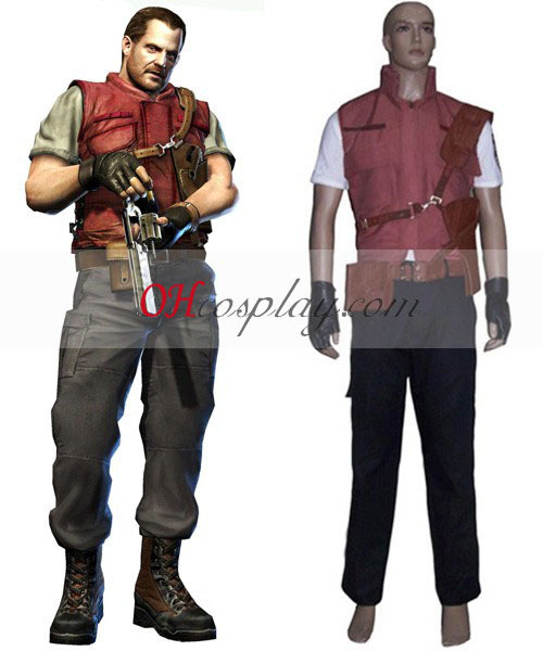 Resident Evil 5 Barry Burton Cosplay öltözetben