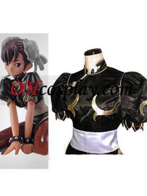 Street Fighter Chun Li black Cosplay Costume