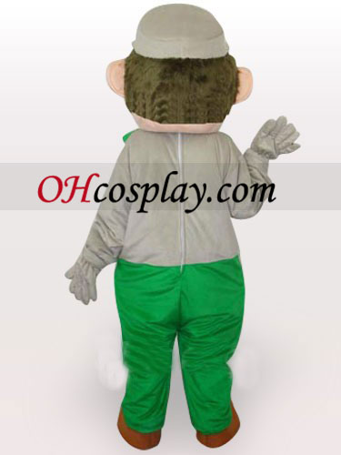 Green Super Mario Bros Short Plush Adult Mascot Costume