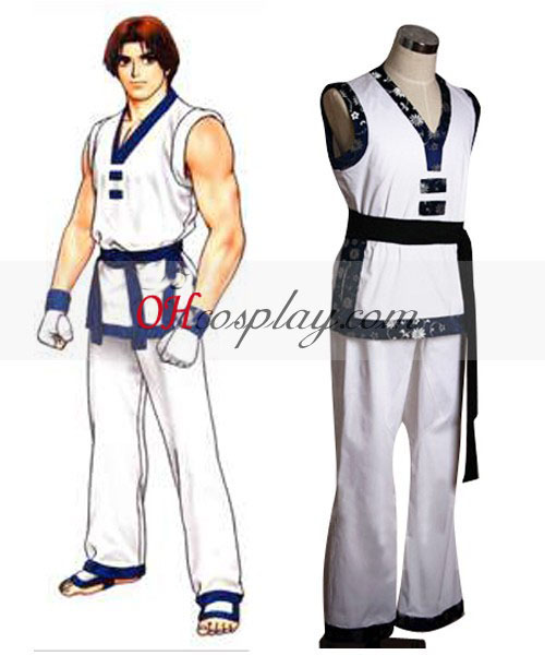 The King of Fighters\' Kim Kaphwan White Cosplay Costume