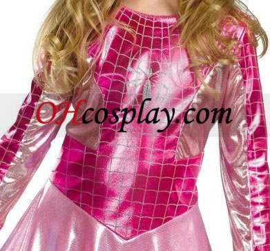 Pink Spider jente småbarn/Barn kostyme