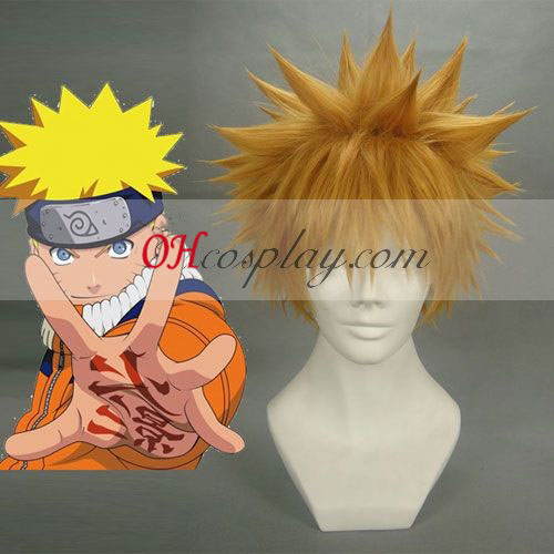 Naruto Uzumaki Naruto Cosplay parrucca Gialla