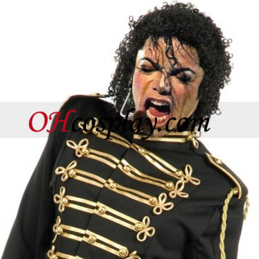 Michael Jackson katonai herceg felnőtt fekete öltözetben