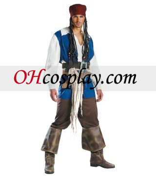 Pirates des Caraïbes 3 Captain Jack Sparrow Qualité Costume adulte