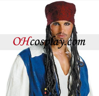 Piratas do Caribe 3 o Capitão Jack Sparrow Qualidade Roupa Adulto