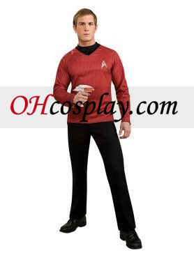 סרט מסע בין כוכבים (2009) אדום חולצת התלבושת למבוגרים