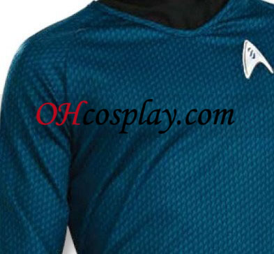 Star Trek Movie (2009) Grand Heritage blå skjorte Adult Kostume