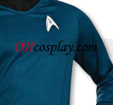 Star Trek Movie (2009) Grand Heritage blå skjorte Adult Kostume