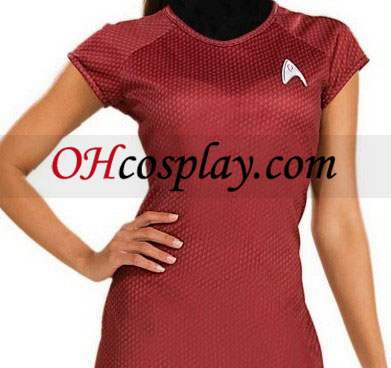 Star Trek Film (2009) Rotes Kleid Deluxe Kostüm für Erwachsene