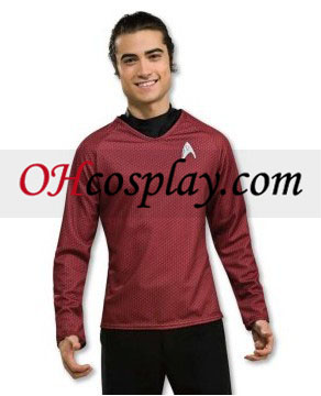 Το Star Trek ταινία (2009) Grand Κληρονομιάς Κόκκινο μπλουζάκι Costume Ενηλίκων