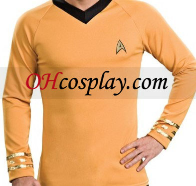 Star Trek Classic Gold skjorte Deluxe Voksen drakt