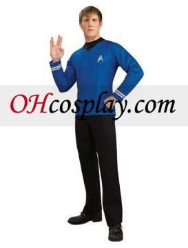Star Trek Movie (2009) Blauwe Shirt Deluxe Volwassen Kostuum