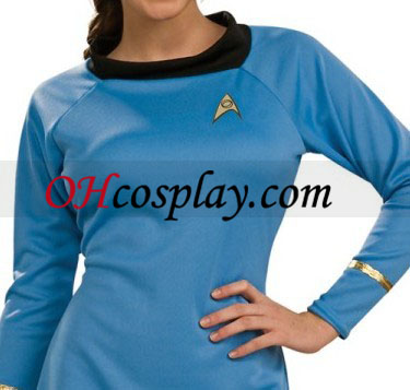 Star Trek klasična modra obleka Deluxe odraslih kostumih