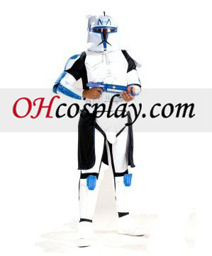 Το Star Wars κινούμενες Deluxe Κλώνος Trooper Αρχηγός Rex Costume Ενηλίκων
