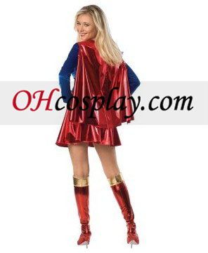 supergirl דה-לוקס 1-חתיכה תלבושות למבוגרים