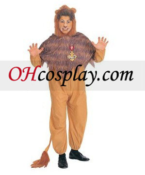 The Wizard installation for Oz Cowardly Lion Adult Costume